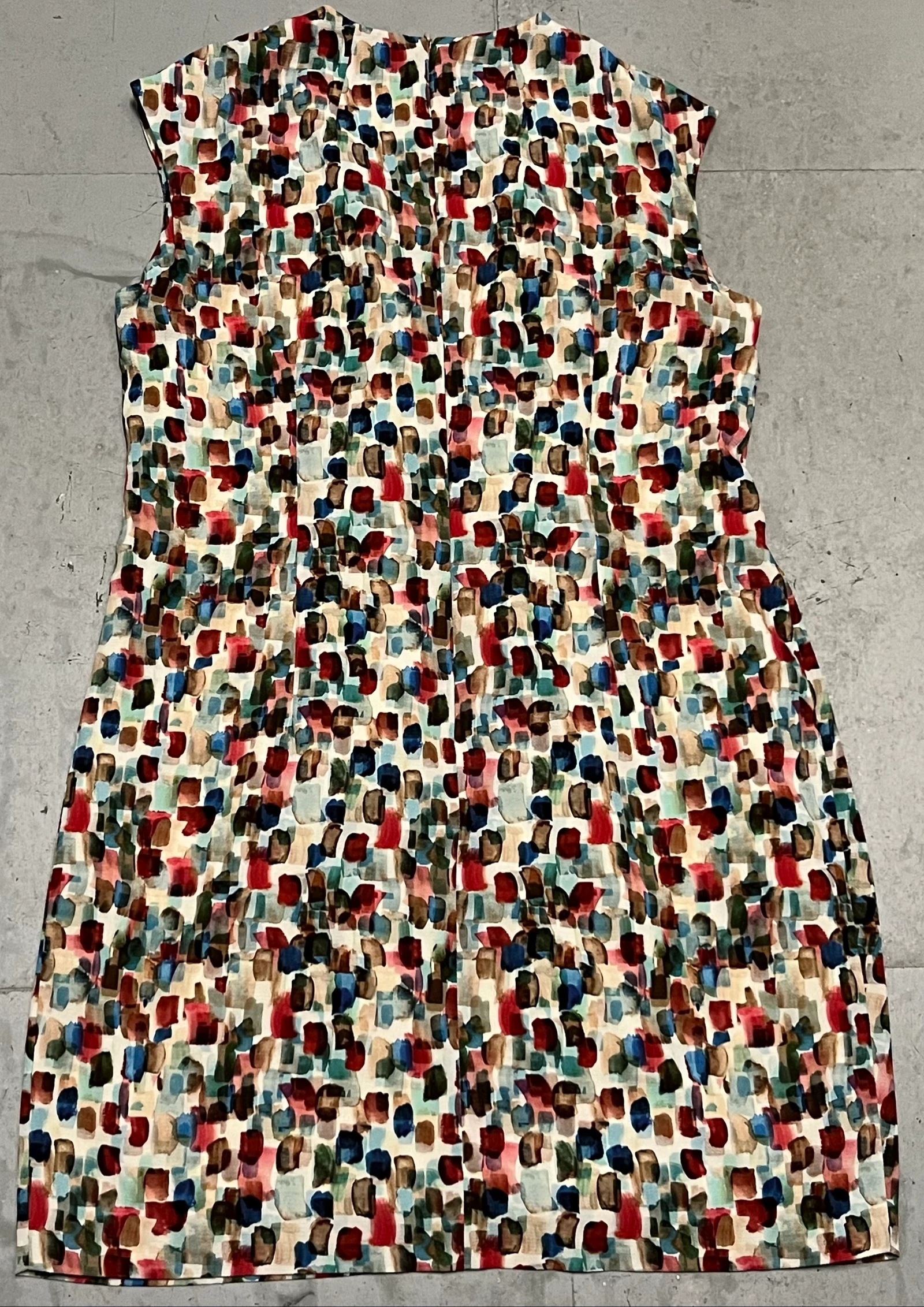 Vestido crepe estampado multicolor  – photo 2